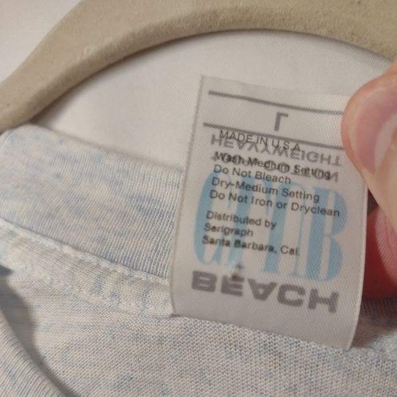 Beach Club Vintage Single Stitch - Ocean City MD Blue T-shirt Size Large.In pre - Picture 5 of 12